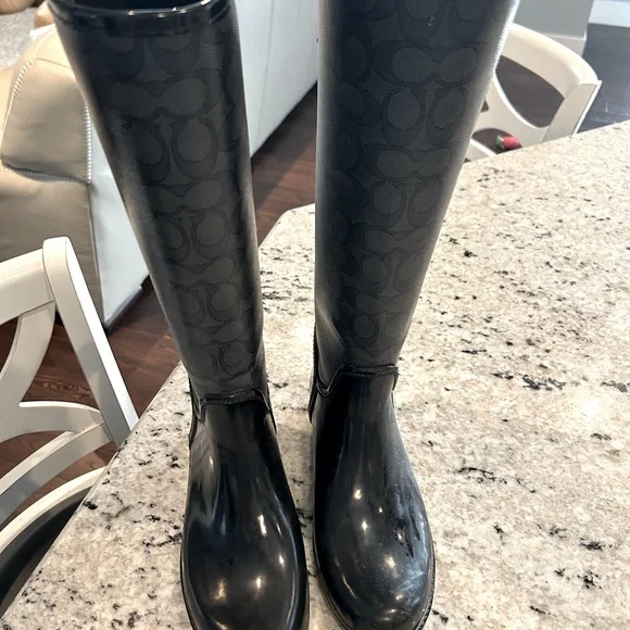 Coach Shoes Tall Coach Rain Boots Poshmark